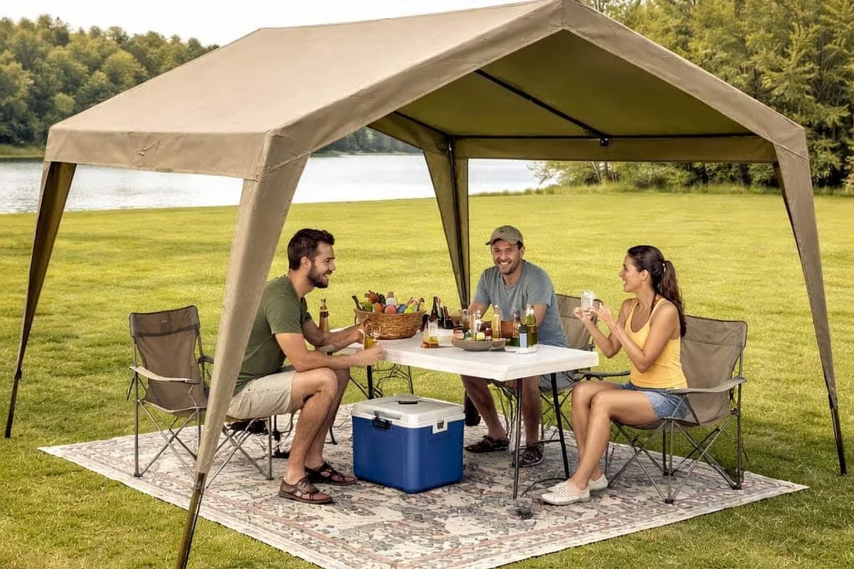 Canvas Gazebo Heavy Duty Waterproof Ripstop Gazebo - Ejenti Outdoor