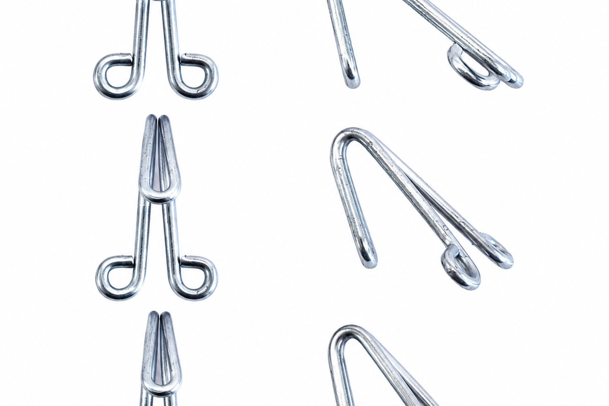 Heavy Duty Tent Hooks & Metal Fasteners - J Hook, S Hook, D Ring, Triangle - Ejenti Outdoor