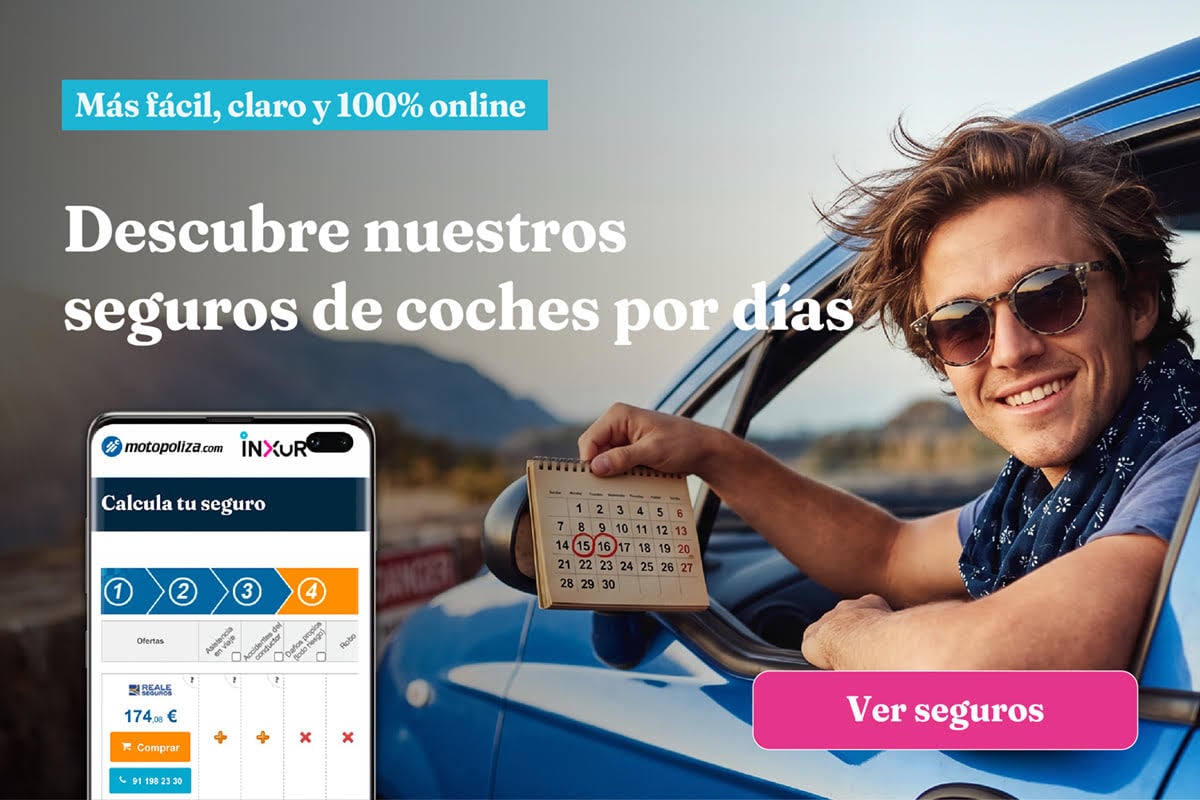 Seguros por d&iacute;as para Coches, Motos y Furgonetas - Inxur
