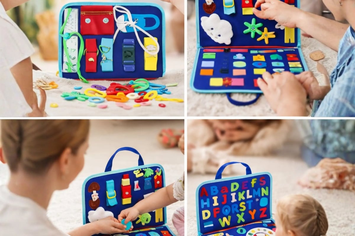 Montessori Busy Board – KIDZEEHUB - KIDZEEHUB