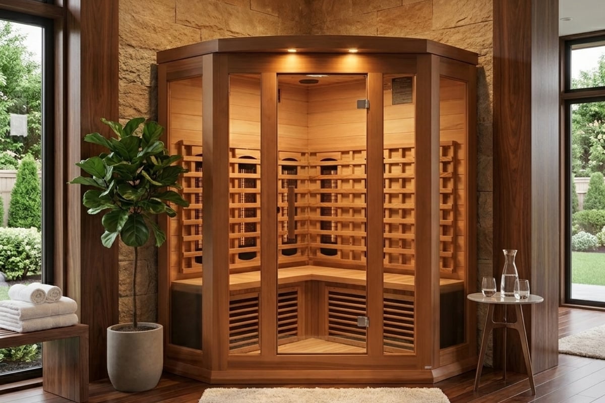 Maxxus 3 Person Full Spectrum Corner IR Sauna - I N F R I U M