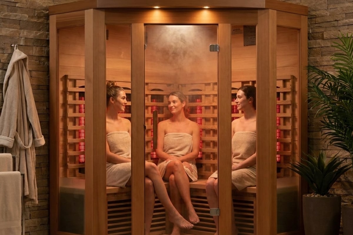 Maxxus 3 Person Full Spectrum Corner IR Sauna - I N F R I U M