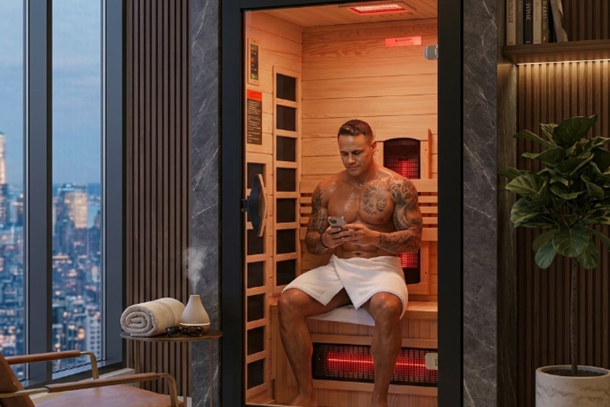 Dynamic Santorini 1-2 Person Full Spectrum Near Zero EMF FAR IR Sauna - I N F R I U M