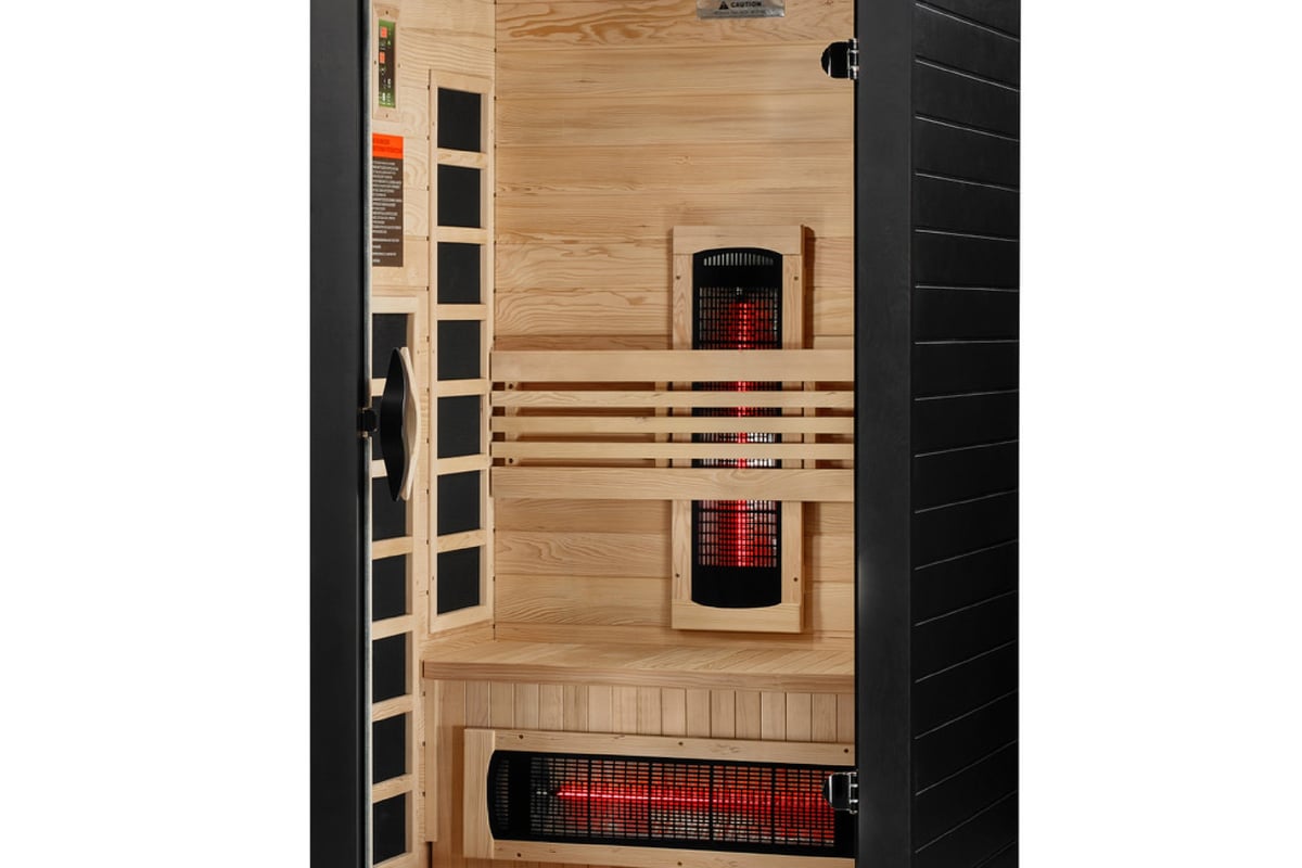 Dynamic Santorini 1-2 Person Full Spectrum Near Zero EMF FAR IR Sauna - I N F R I U M