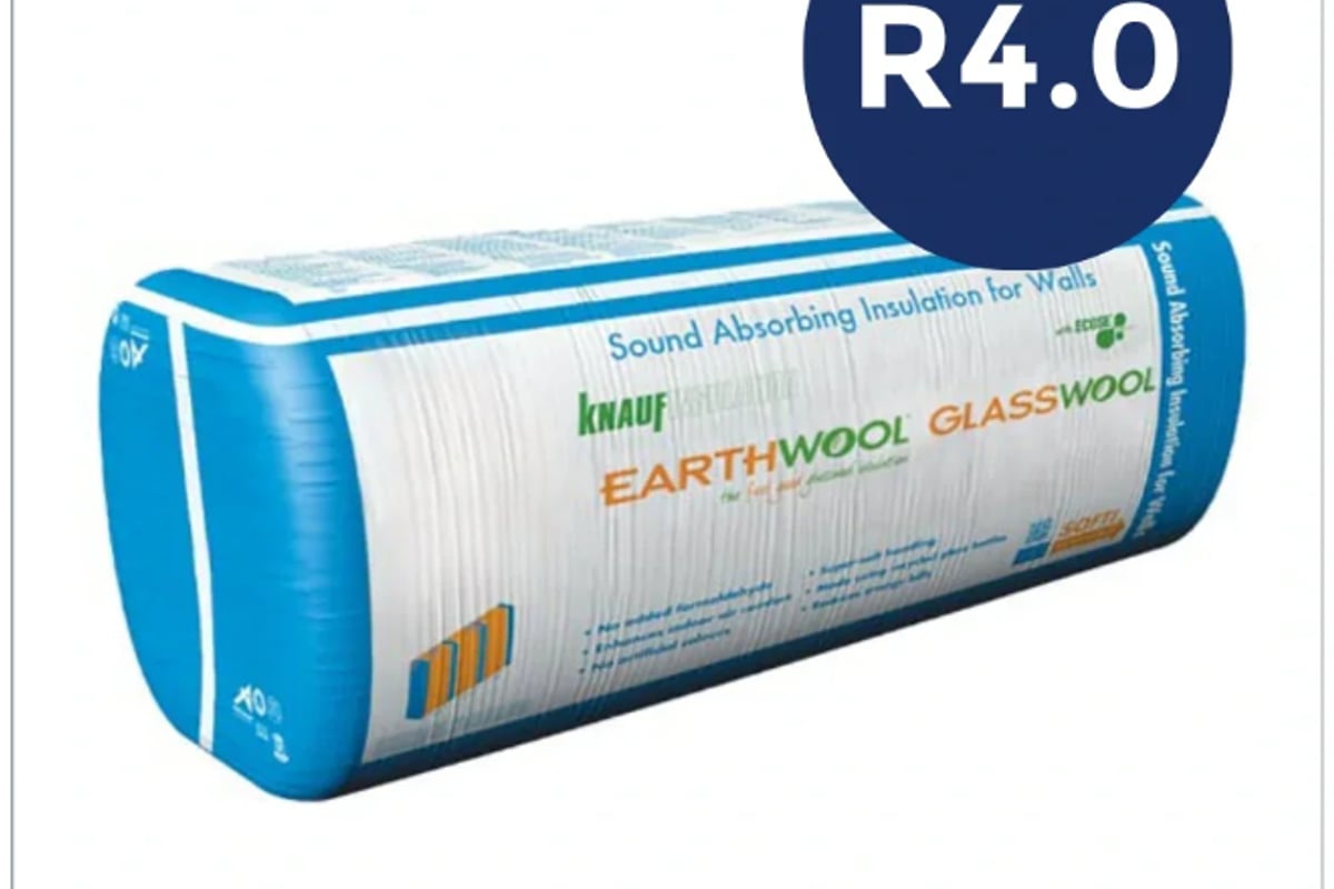 Earthwool Sound Shield R4.0 140x580mm 22.6kg/m³ 9/pc 6.06m² - Knauf - Insulation Supplies Australia