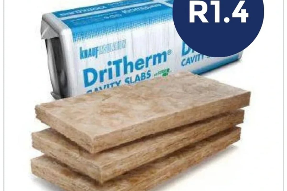 Knauf DriTherm Cavity Slab R1.4 50 x 600 x 1100mm 8 Pack (5.28m²) - Insulation Supplies Australia