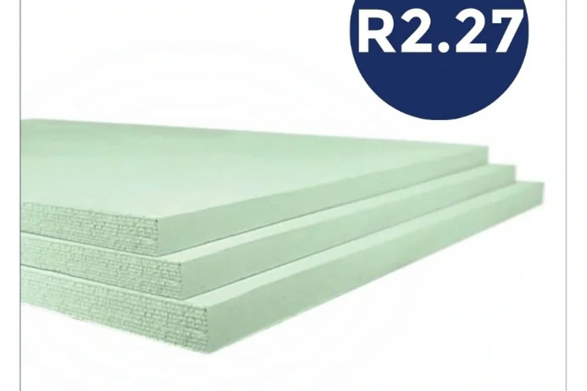 Styroboard XPS Insulation Board 75mm x 600mm x 2400mm R2.27 350kPa - Insulation Supplies Australia