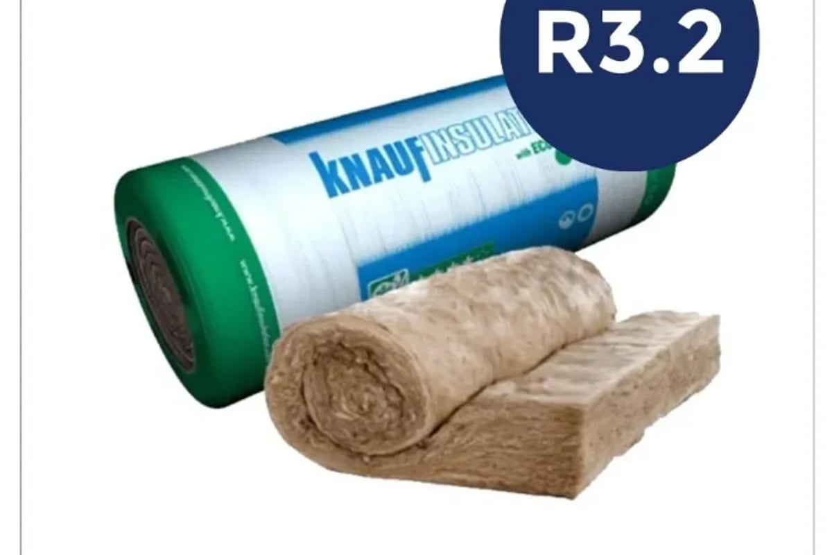 Earthwool Blanket Unfaced R3.2 130mmx1200mmx13.5m 16.2m² - Knauf - Insulation Supplies Australia