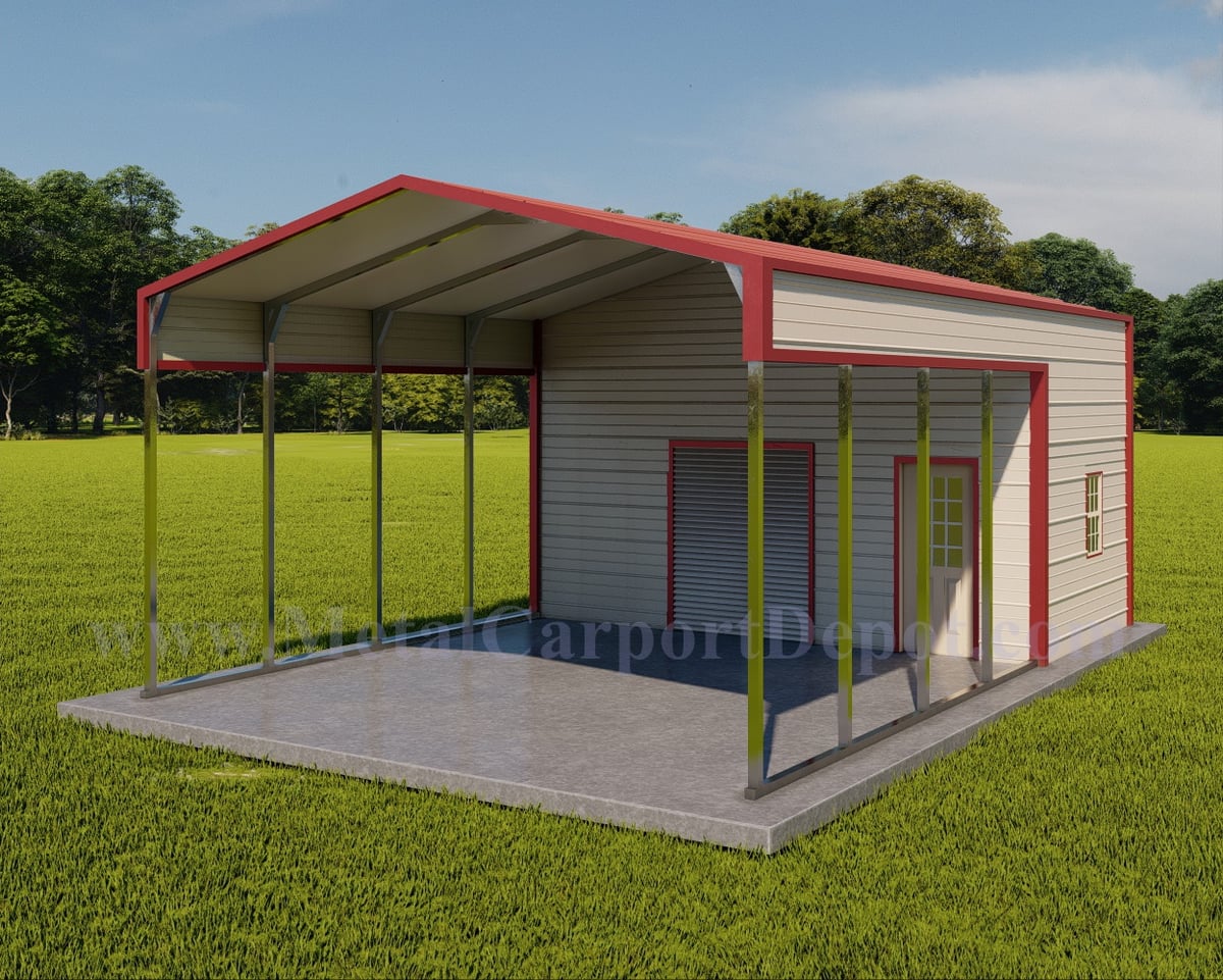 1771788903618 Metal Carport Combo Units - Metal Structure Sales LLC