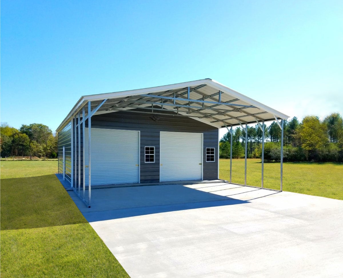 Metal Carport Combo Units - Metal Structure Sales LLC