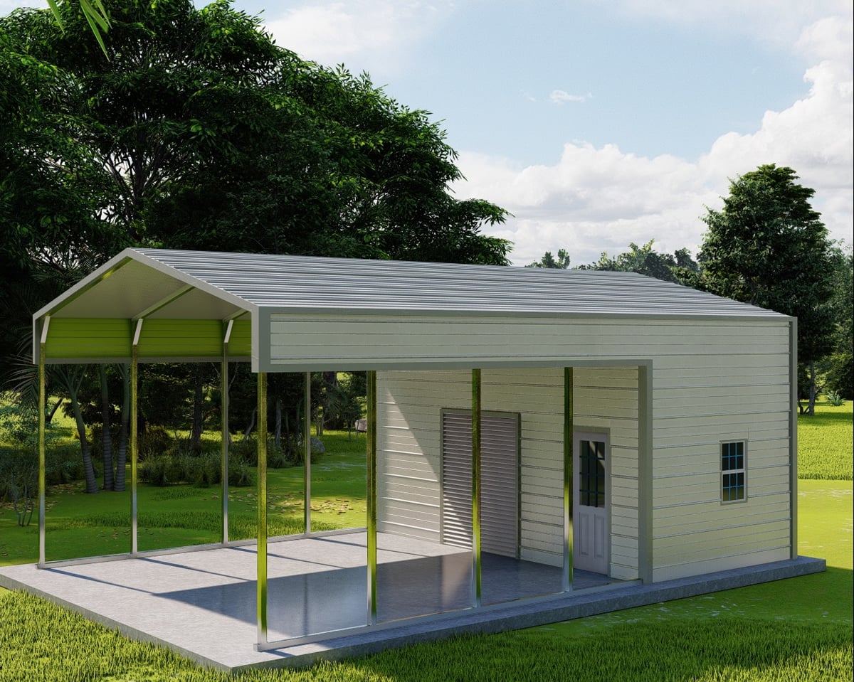 Metal Carport Combo Units - Metal Structure Sales LLC