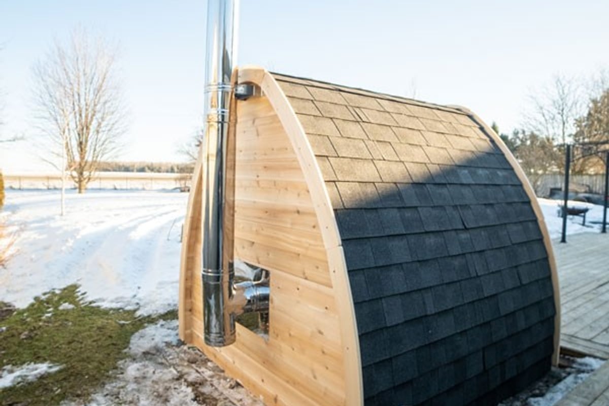 Canadian Timber MiniPOD Sauna - LeisureCraft - RecoSauna