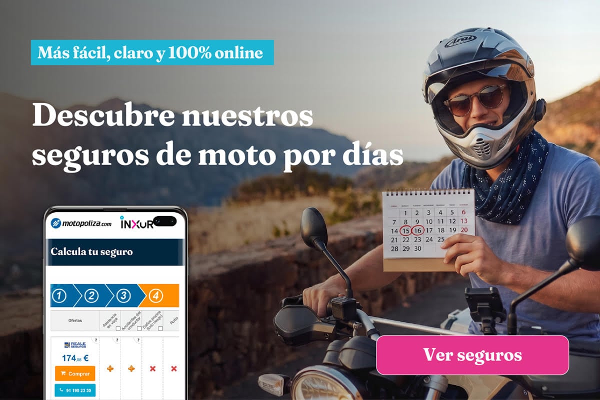 Seguro de moto por días - Motopoliza.com