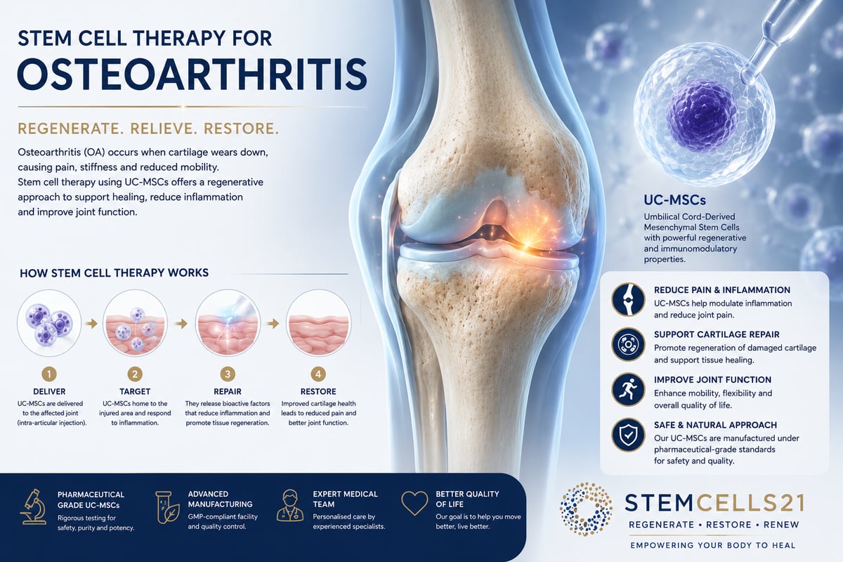 Osteoarthritis Stem Cell Treatment - StemCells21