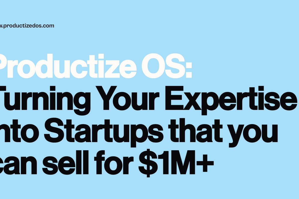 Productized OS MasterClass - Productized OS