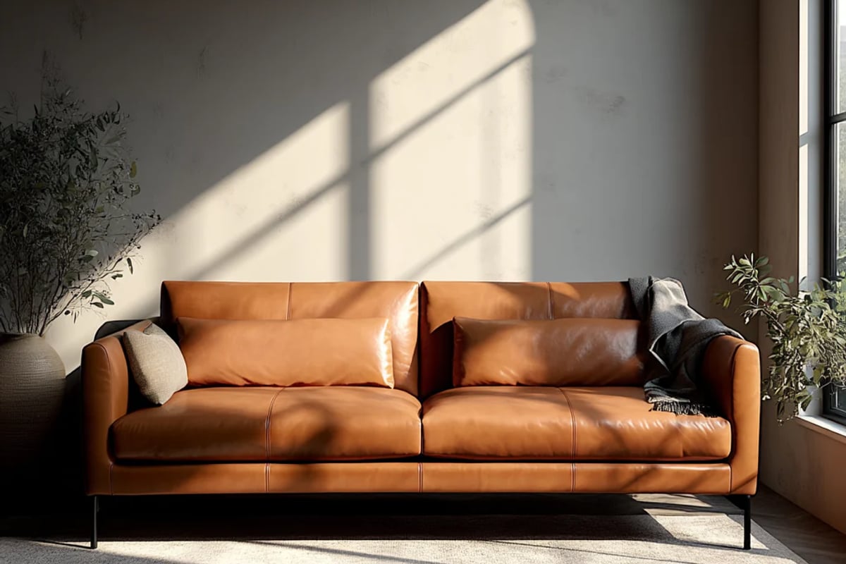 Linear Straight Sofa - Leather - Bauhaus