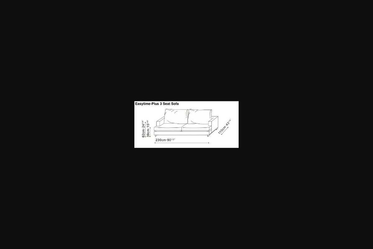Easytime-Plus 3 Seat Sofa - Bauhaus