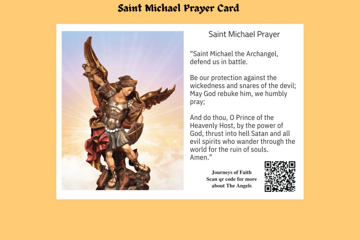 Archangel Michael Prayer - Journeys of Faith