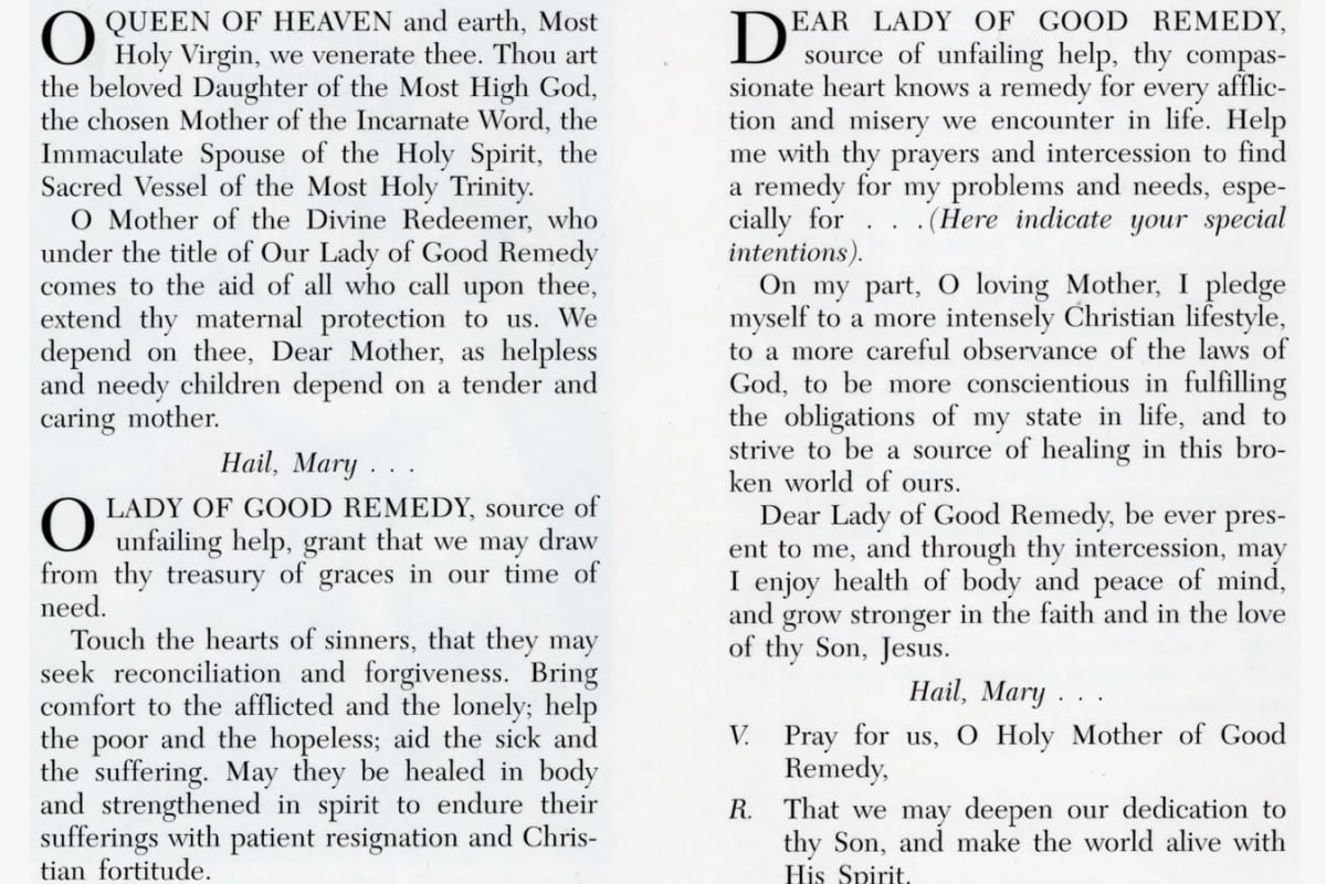 Our Lady of Good Remedy - Journeys of Faith