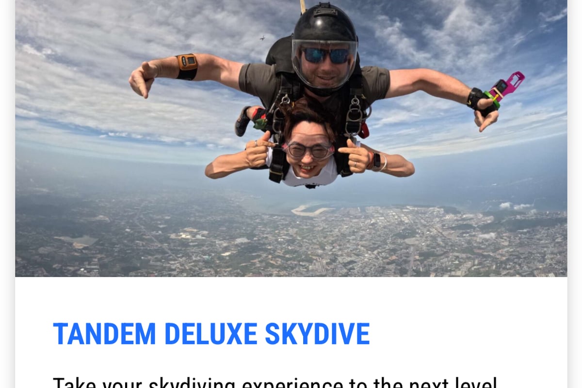 Tandem skydiving - Thai Sky Adventures
