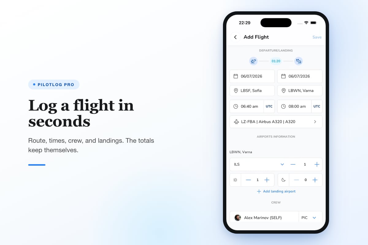 Pilotlog Pro - Pilotlog