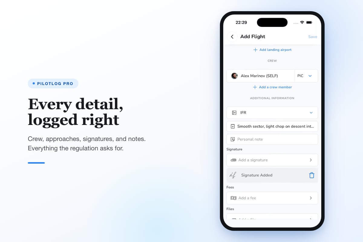 Pilotlog Pro - Pilotlog
