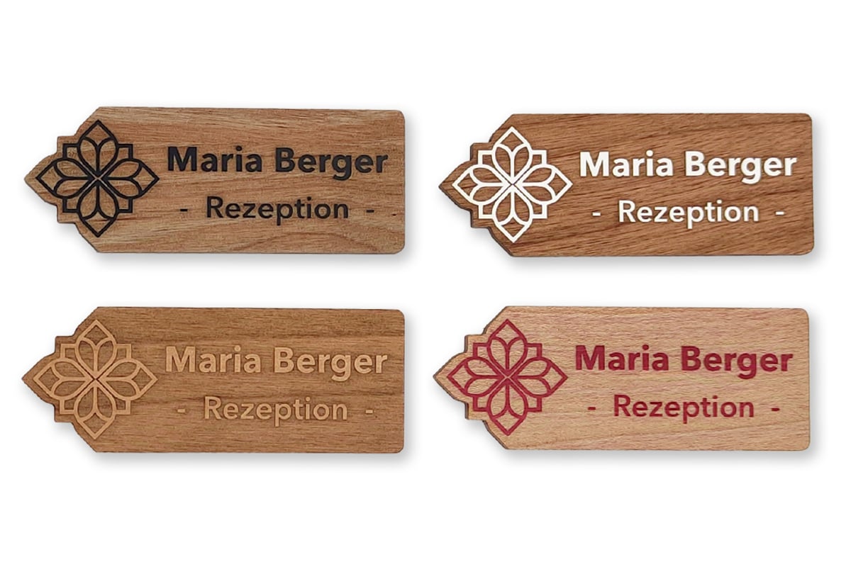 Flexible Mengenpakete für Namensschilder - HOLZNAMENSSCHILD.DE