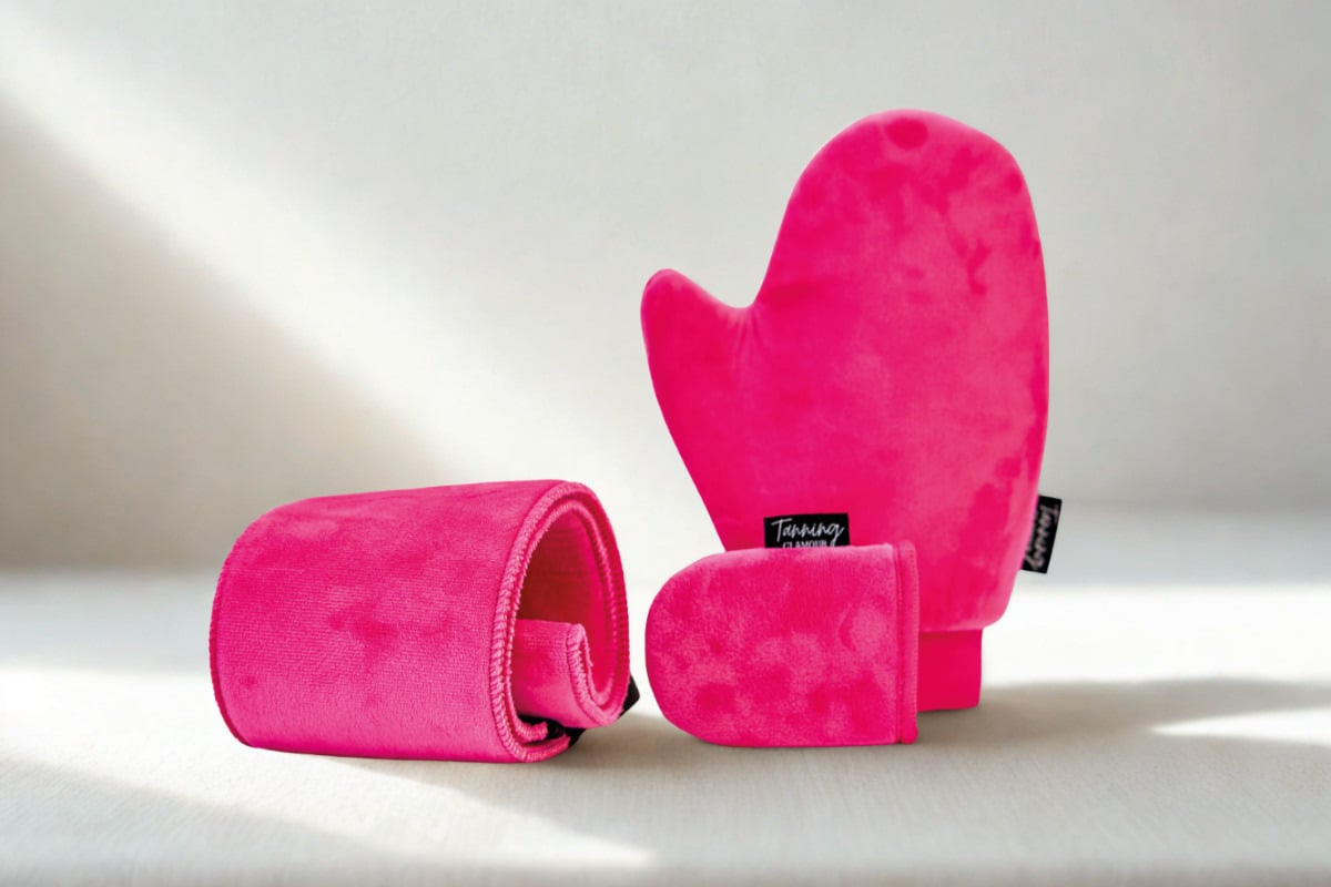 Zelfbruiner Aanbreng Set (Handschoenen + Rugband) - Tanning Glamour