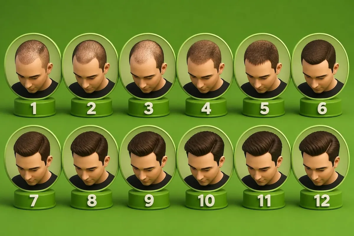 Hair growth timeline phases